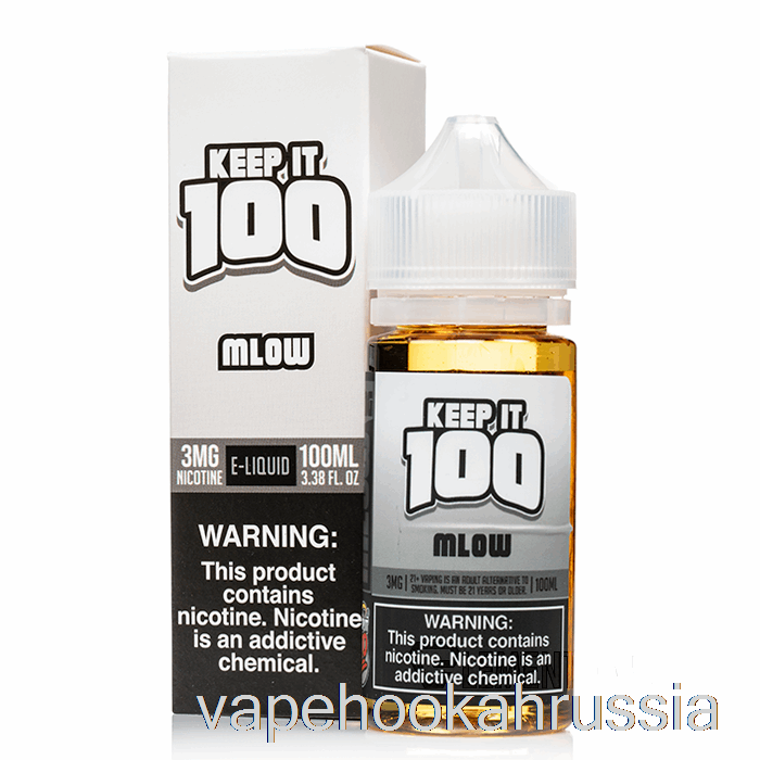 жидкость для электронных сигарет Mlow - Keep It 100 - 100 мл 0 мг